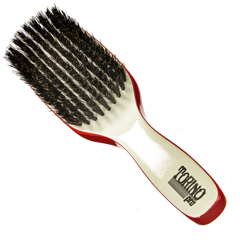 Torino Pro Wave Brush #214 - Reinforced Medium Hard Long Handle Wave Brush for 360 waves