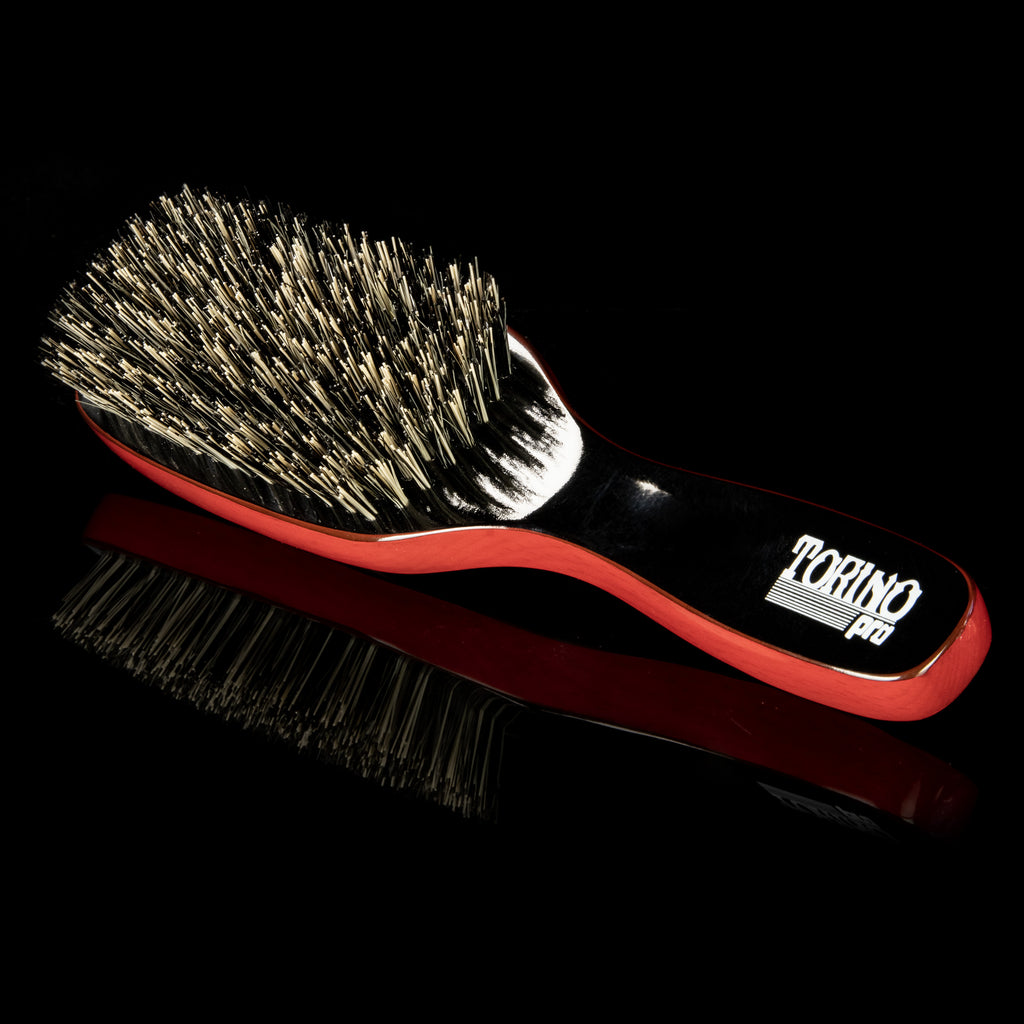 Torino Pro Wave Brush #215 - Reinforced Hard Long Handle Wave Brush for 360 waves