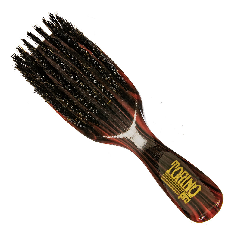 Torino Pro Wave Brush #228-  7 Row Hard Brush Long handle- Reinforced Bristles -  Great to control the wolf