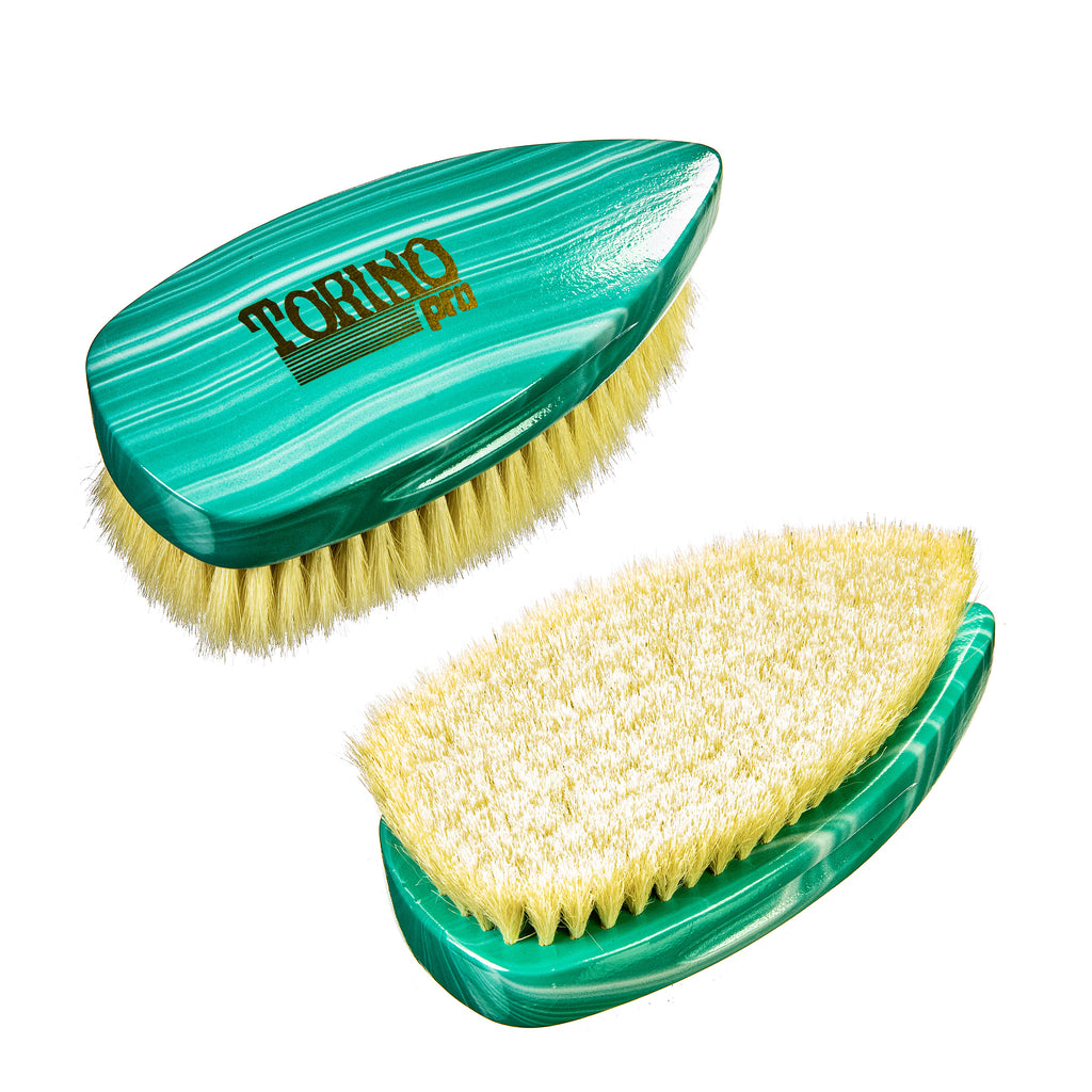 Torino Pro Wave Brush #238- Extra Soft Pointy Palm brush-100% Pure Goat Bristles