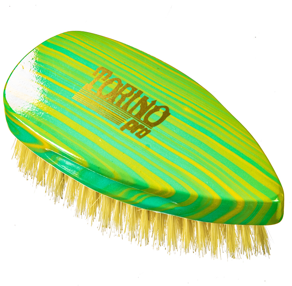 Torino Pro Wave Brush #242- Medium Pointy Palm brush-100% Extra Long Pure Boar Bristles