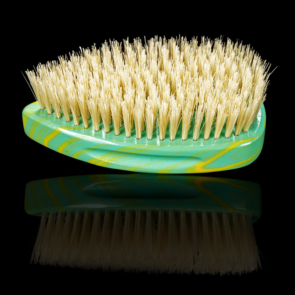 Torino Pro Wave Brush #242- Medium Pointy Palm brush-100% Extra Long Pure Boar Bristles