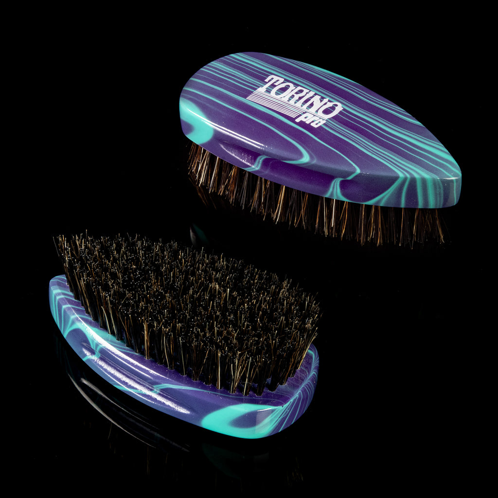 Torino Pro Wave Brush #244- Hard Pointy Palm brush- Reinforced Bristles