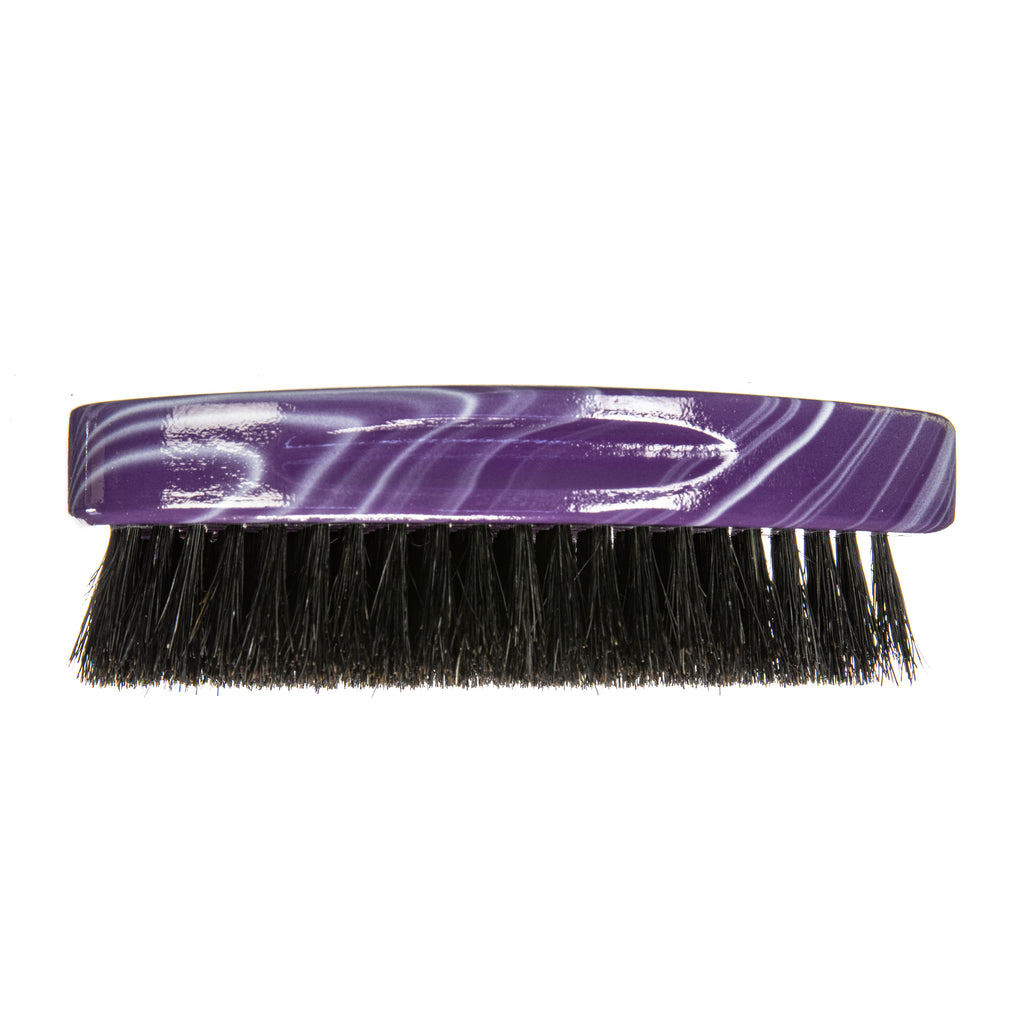 Torino Pro Wave Brush #901-  Soft Pointy Palm brush- 100% Pure Boar Bristles -  Great to lay down waves