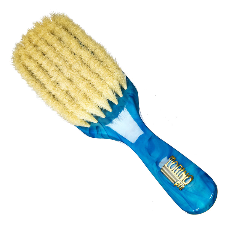 Torino Pro Wave Brush #256 - 7 Row Extra Soft Long handle Brush  - 100% Goat Bristles