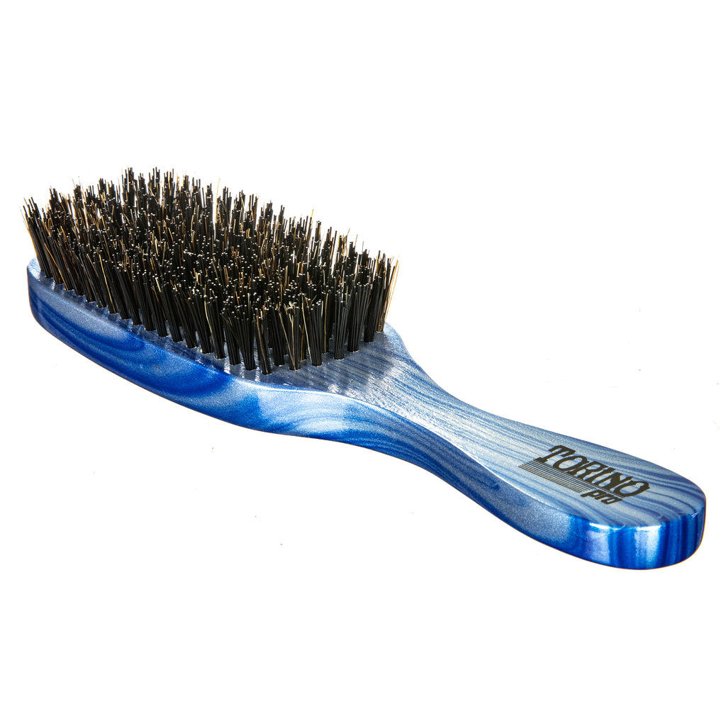 Torino Pro Wave Brush #711-  7 Row Hard Brush Long handle- Reinforced Bristles -  Great to control the wolf