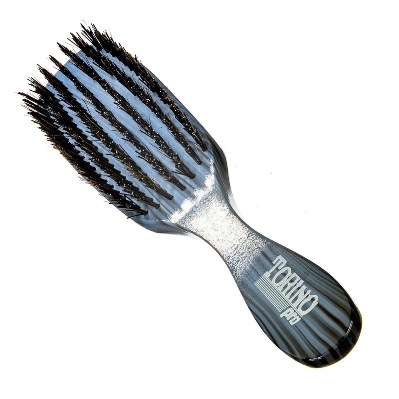 Torino Pro Wave Brush #718-  7 Row Hard Brush Long handle- Reinforced Bristles -  Great to control the wolf