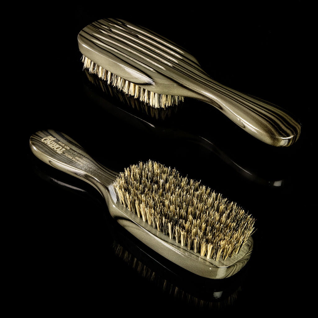 Torino Pro Wave Brush #8719- 7 Row Medium Long Handle Wave brush - 100% Boar Bristles