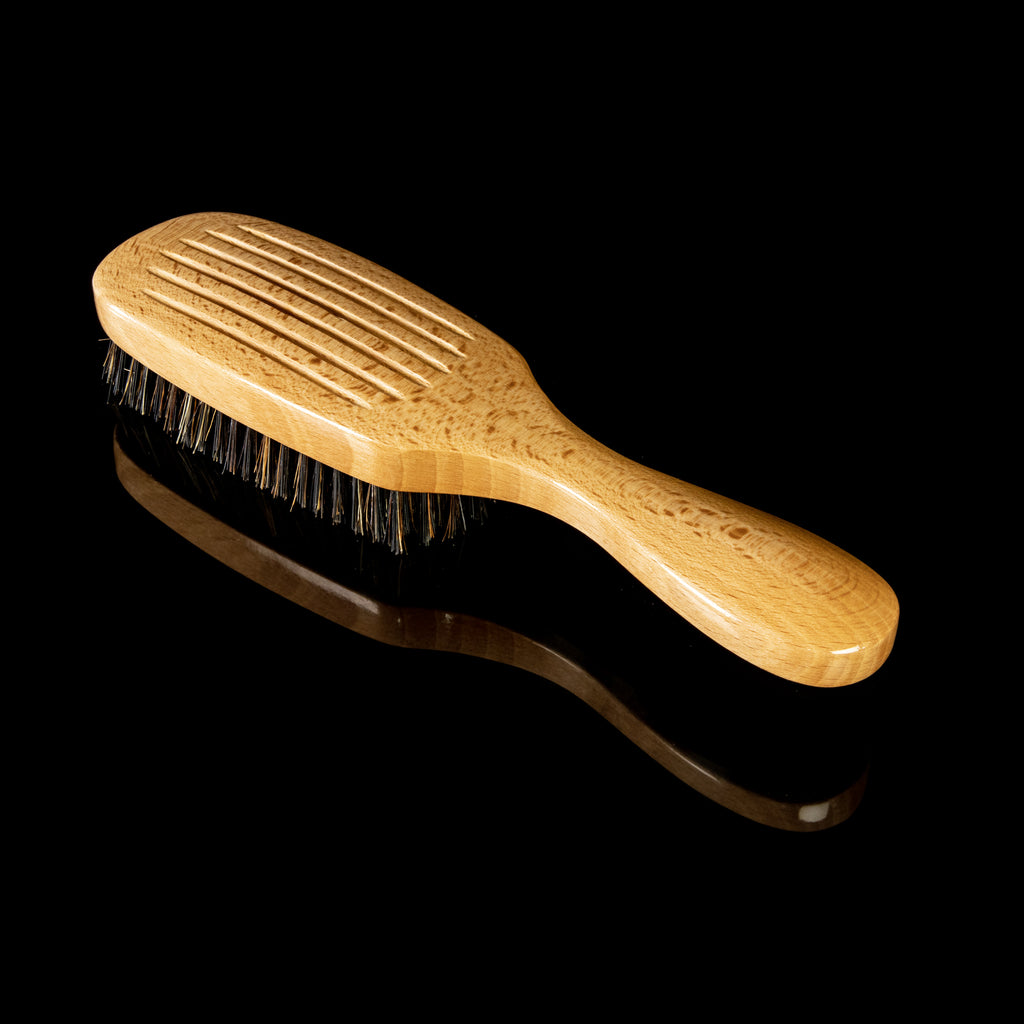 Torino Pro Wave Brush #8759- 7 Row Hard Long Handle Wave brush - Reinforced Bristles