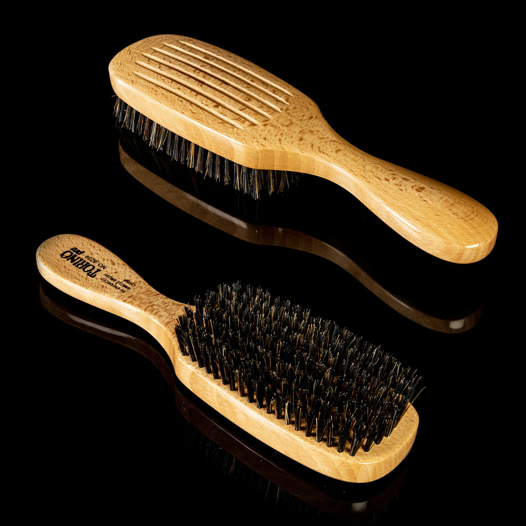 Torino Pro Wave Brush #8759- 7 Row Hard Long Handle Wave brush - Reinforced Bristles