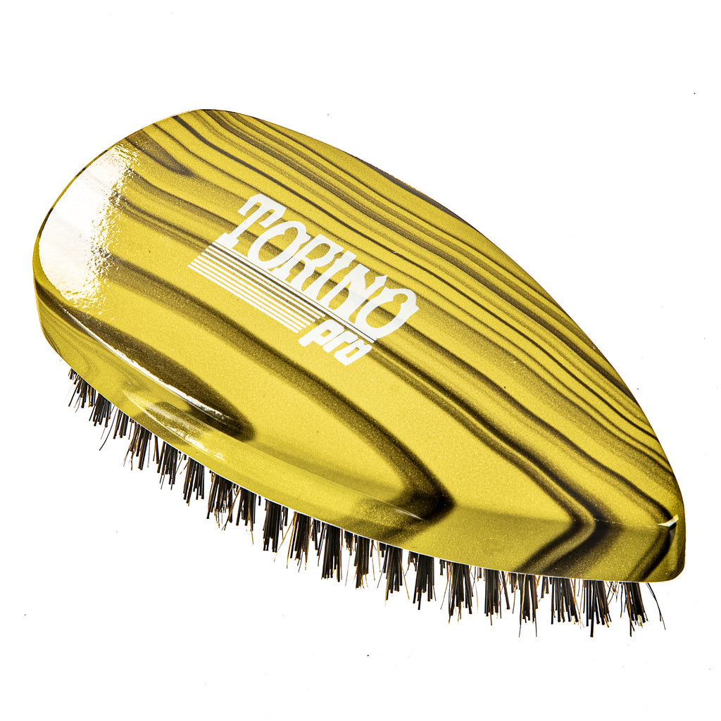 Torino Pro Wave Brush #903- Extra Hard Pointy Palm brush- Reinforced Bristles -  Great wolfing brush