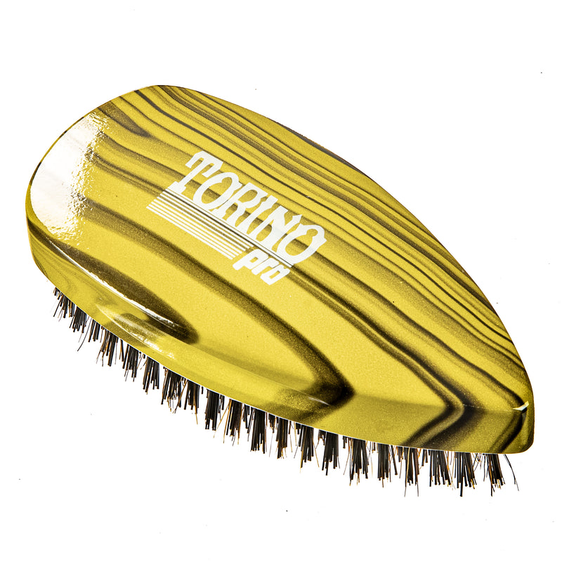 Torino Pro Wave Brush #903- Extra Hard Pointy Palm brush- Reinforced Bristles -  Great wolfing brush