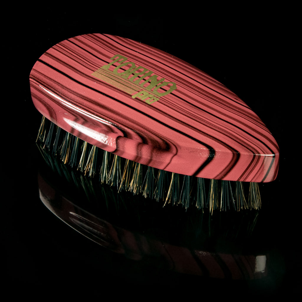 Torino Pro Wave Brush #905- Medium Hard Pointy Palm brush- Reinforced Bristles -  Great wolfing brush