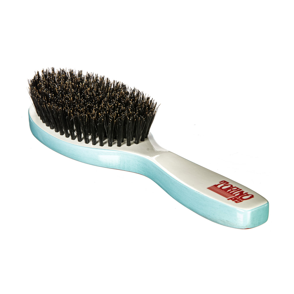 Torino Pro Wave Brush #221 - Oval long handle 9 rows  Hard - Reinforced Wave brush- Great for wolfing
