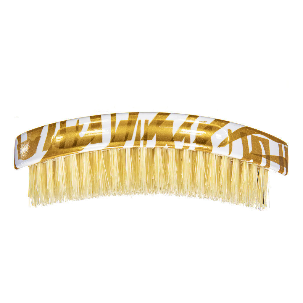 Torino Pro Curve Wave Brush #237 - Medium Curved Palm brush  - Extra Long Bristles - 100% Pure Boar Bristles