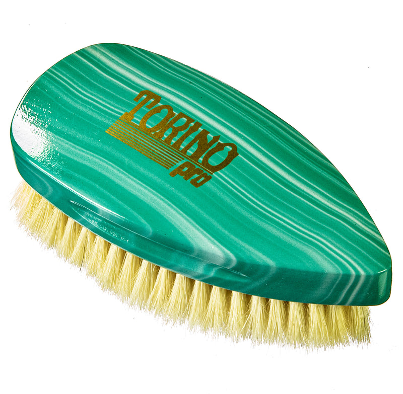 Torino Pro Wave Brush #238- Extra Soft Pointy Palm brush-100% Pure Goat Bristles