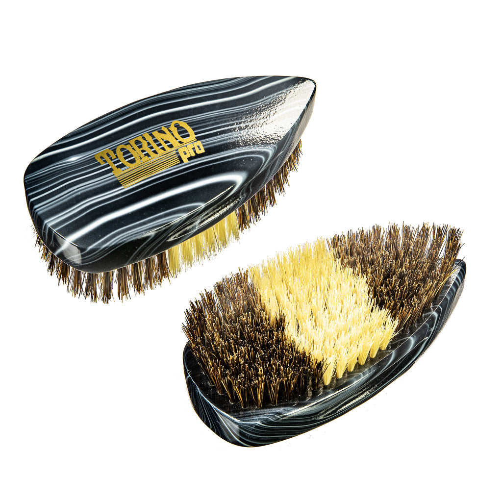 Torino Pro Wave Brush #245- Medium Soft Pointy Palm brush- Hybrid Brush