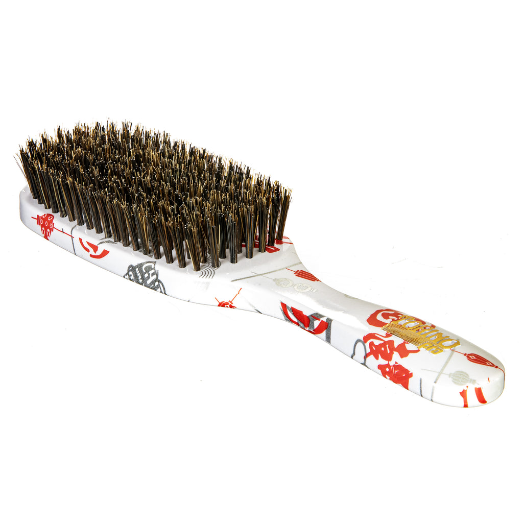 Torino Pro Wave Brush #259 - 7 Row Medium Hard Long handle Brush  - Reinforced Bristles