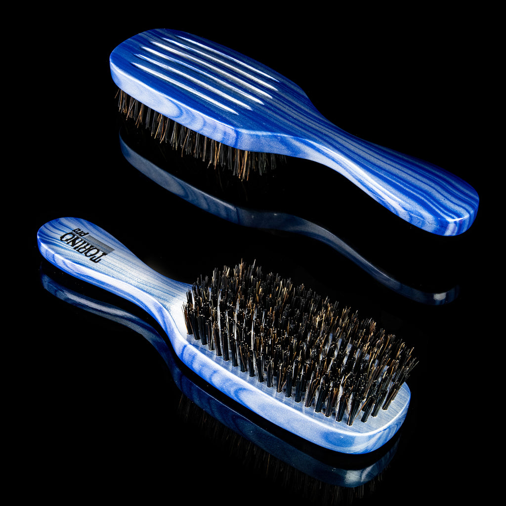Torino Pro Wave Brush #711-  7 Row Hard Brush Long handle- Reinforced Bristles -  Great to control the wolf