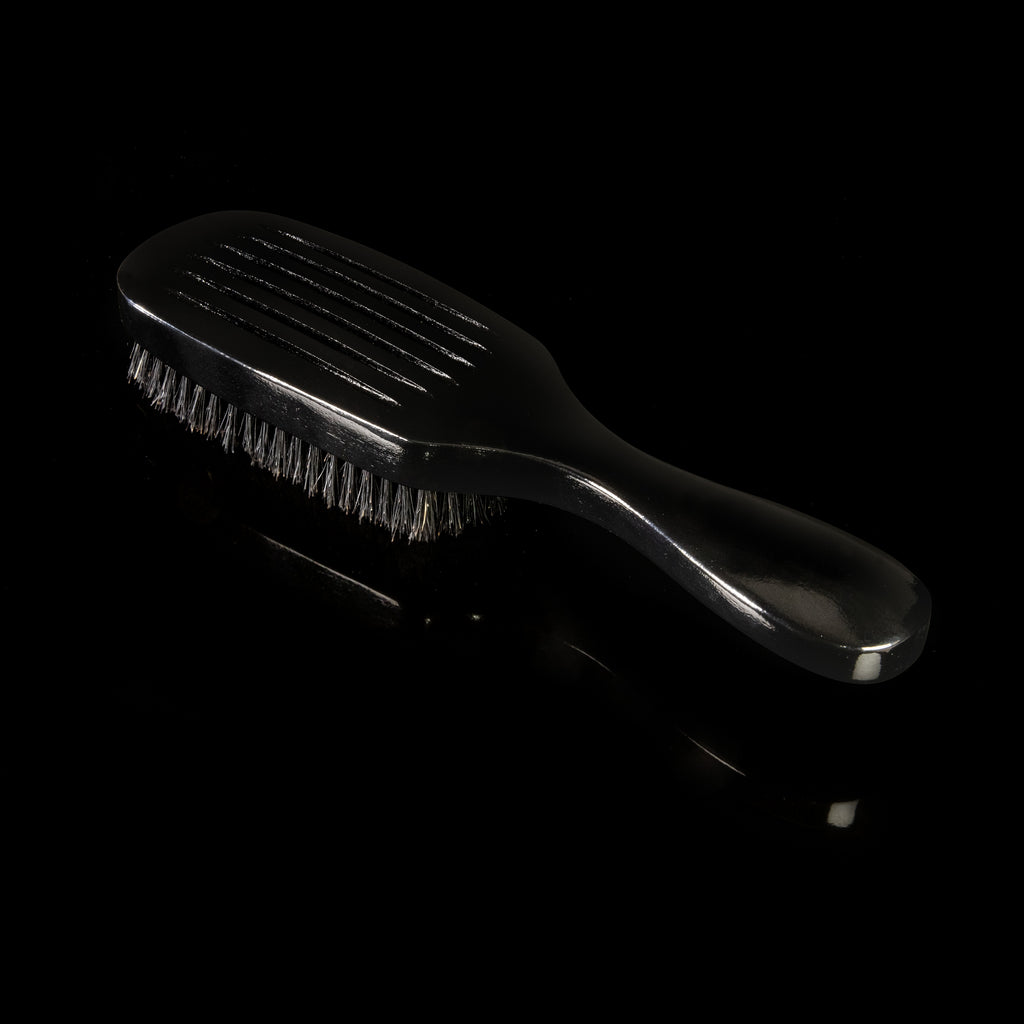 Torino Pro Wave Brush #8769- 7 Row Soft Long Handle Wave brush - 100% Boar Bristles