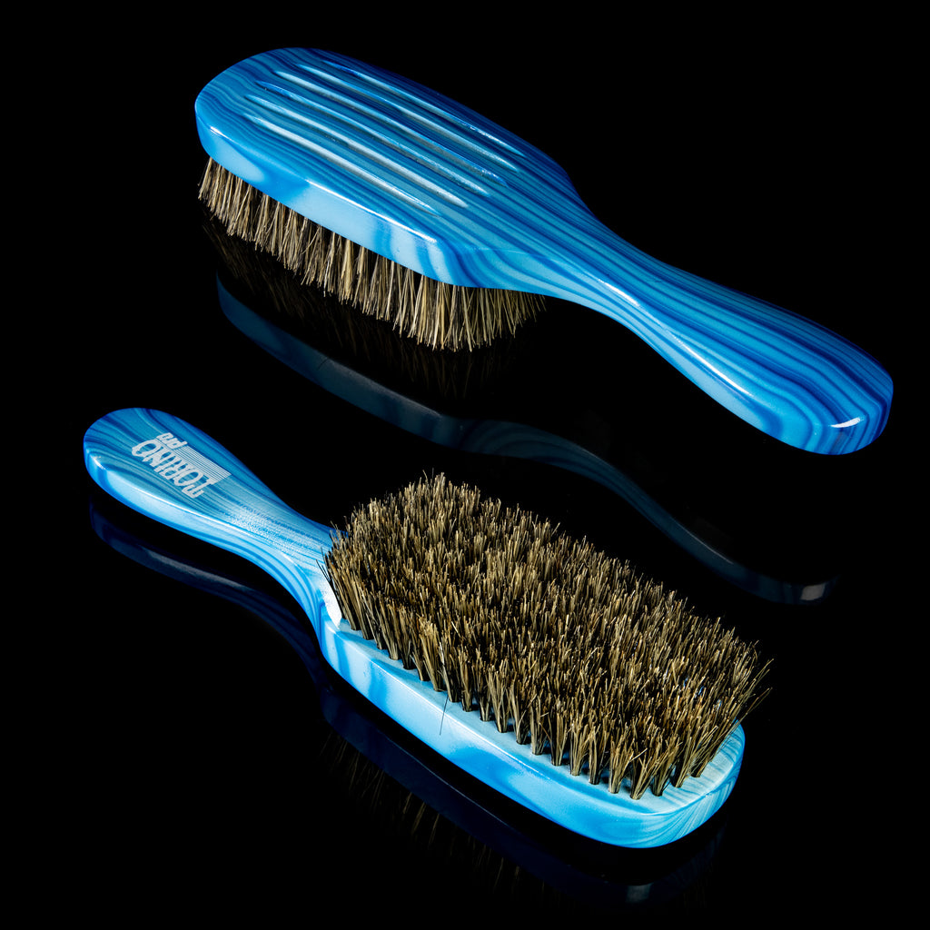 Torino Pro Wave Brush #8799- 7 Row Medium Long Handle 360 Wave brush - 100% Boar Bristles