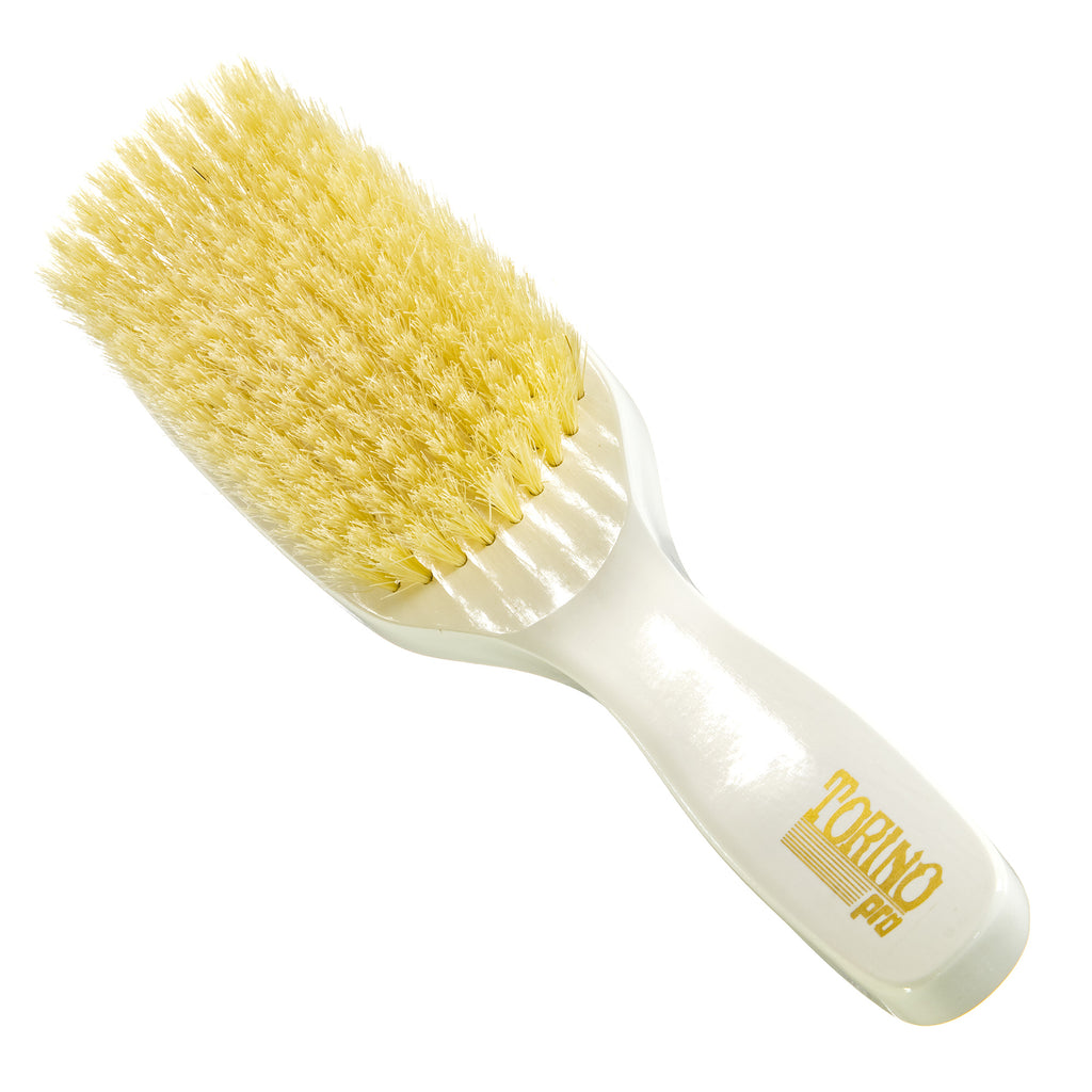 Torino Pro Wave Brush #500 - 9 Row Soft  - Long Handle Wave Brush for 360 Waves